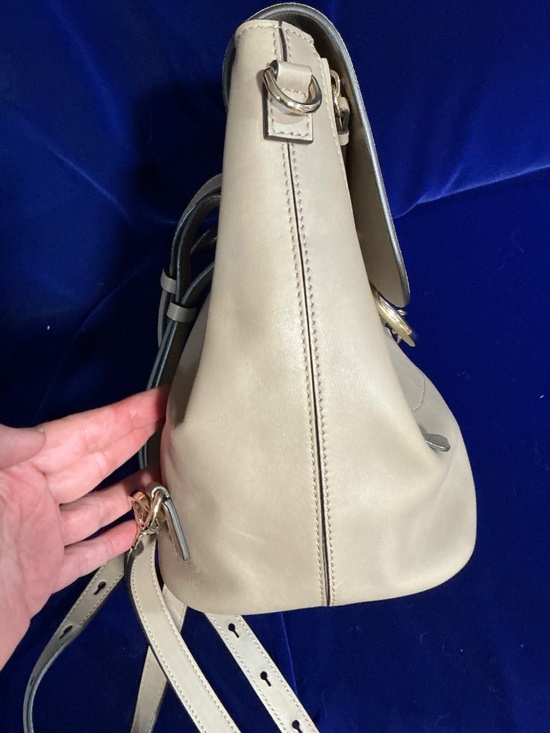Chloe Faye medium backpack medium gray leather suede main image 9